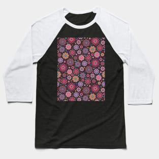 Candy Colored Kaleidoscope Baseball T-Shirt